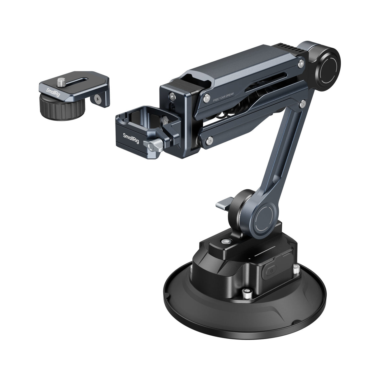 SmallRig Shock Absorber Support with Electronic Suction Cup for DJI Osmo Pocket 3 / GoPro HERO13 Black / Insta360 X4
