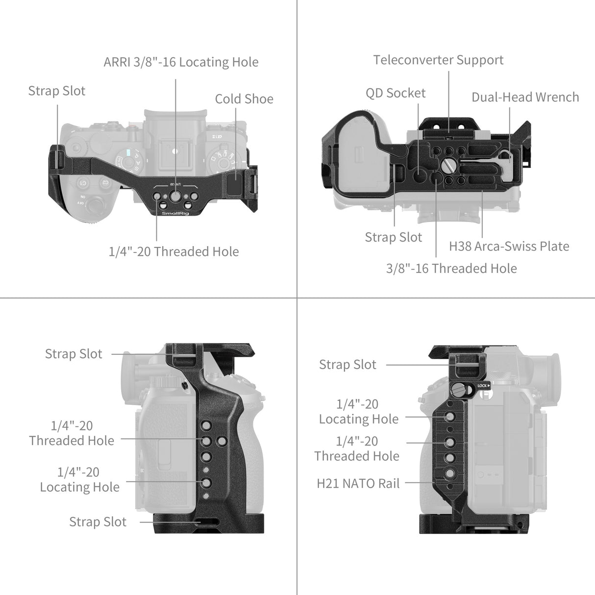 SmallRig Cage for Sony Alpha 1 II & Alpha 9 III (5642)