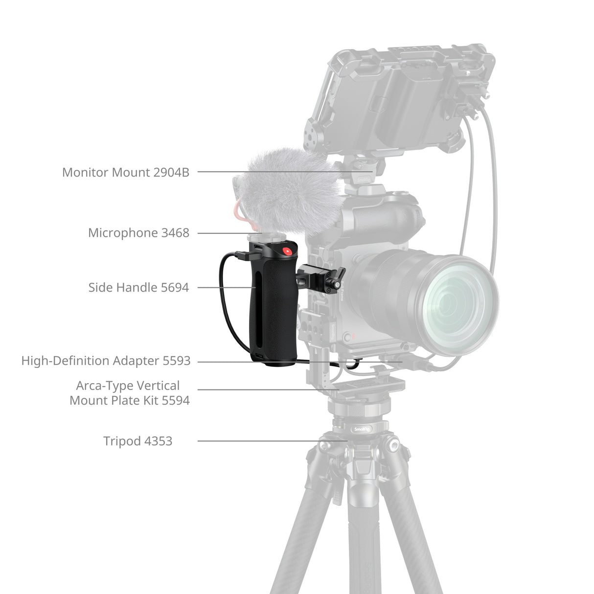 SmallRig Arca-Type Side Handle with Rec Trigger
