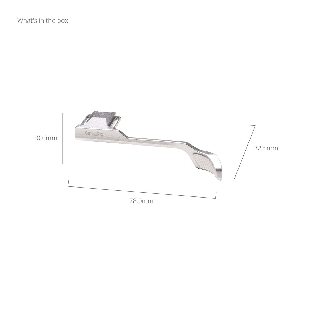 SmallRig Thumb Grip for Panasonic LUMIX L10 (Silver) 5703