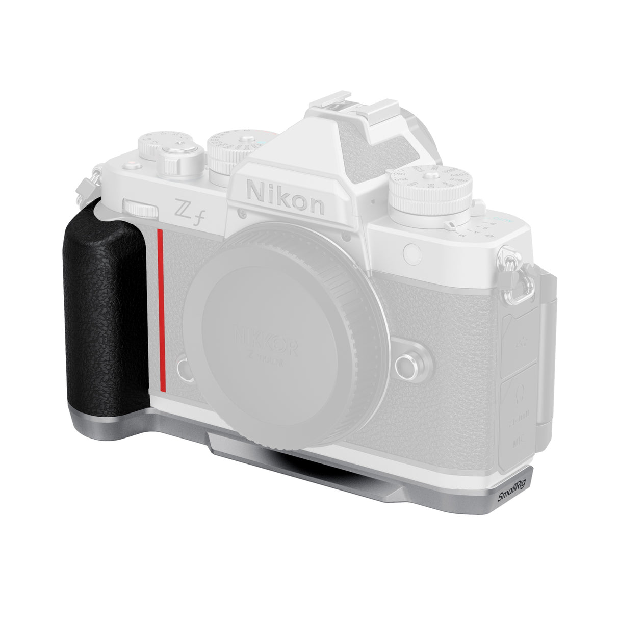 SmallRig L-Shaped Mount Plate with Silicone Handle for Nikon Z f (Silver)