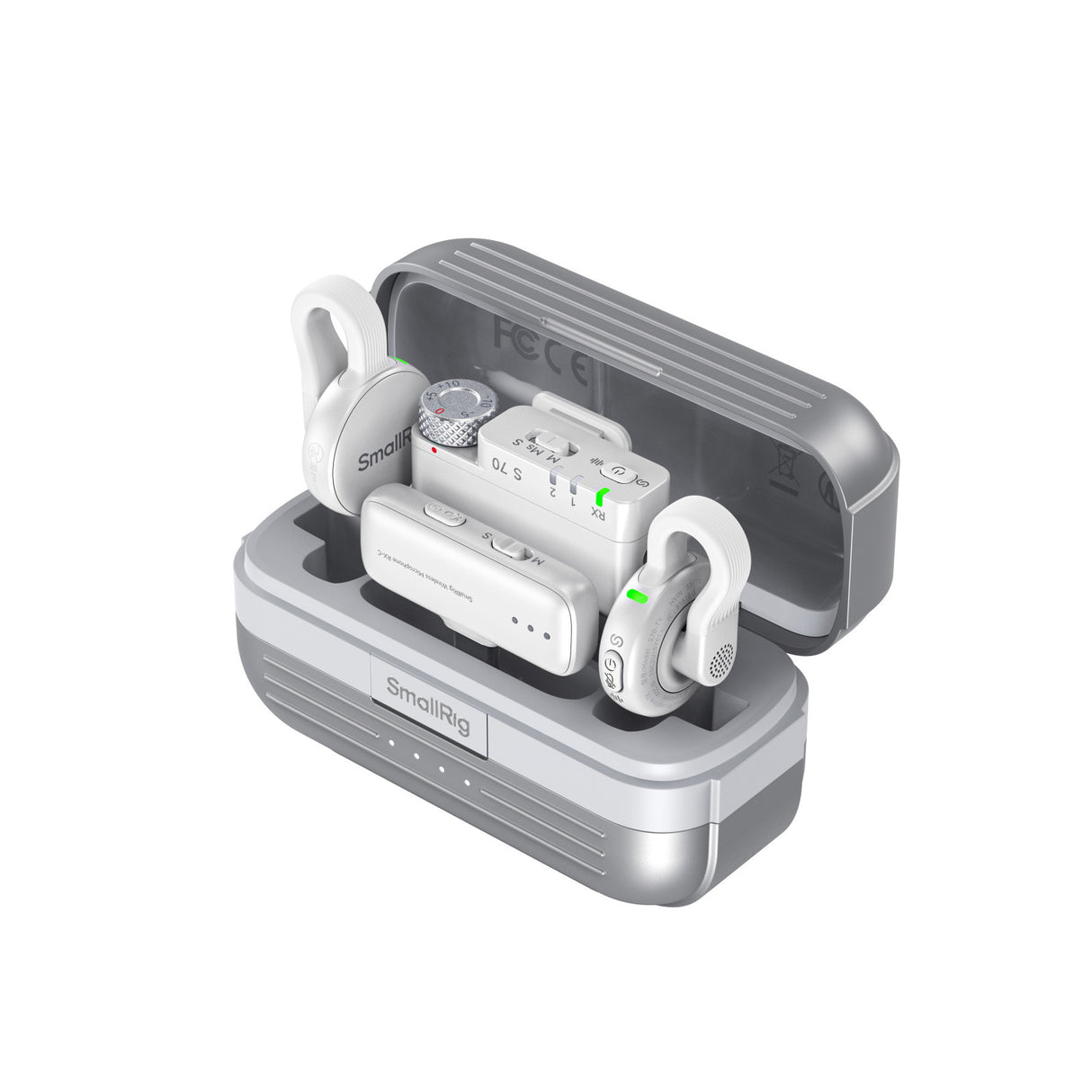 SmallRig S 70 Wireless Microphone with Multi-Device Compatibility (White)5716
