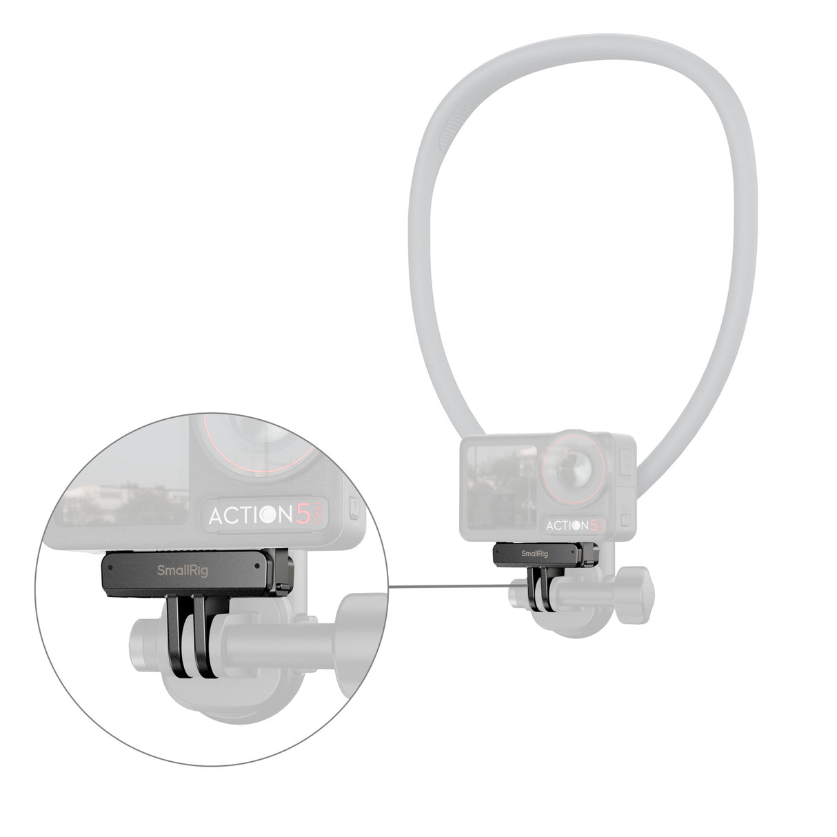 SmallRig Quick Release Mount Adapter for DJI Osmo 360 & Action 5 Pro / 4 / 3