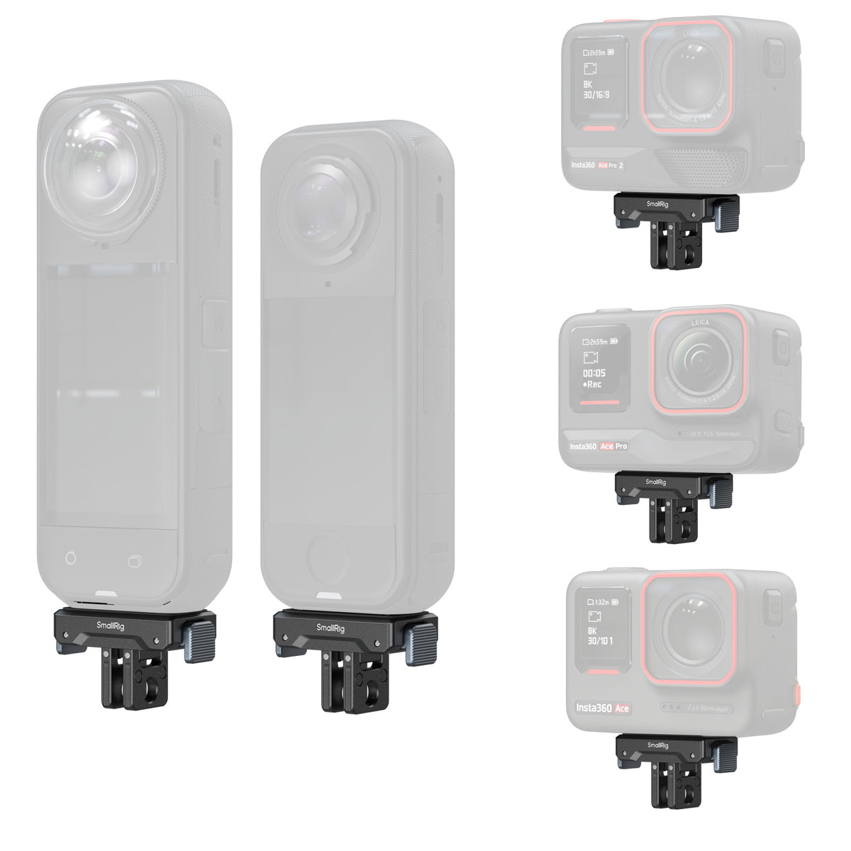SmallRig Quick Release Mount Adapter for Insta360 X5 / X4 Air & Ace Pro 2 & Ace Pro & Ace