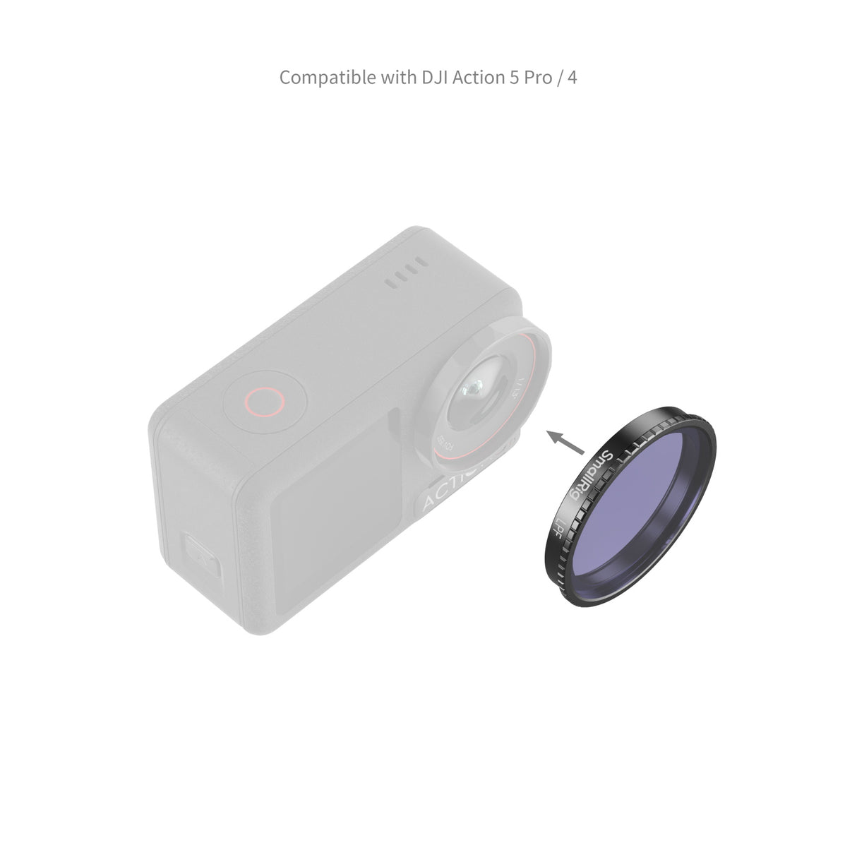 SmallRig Attachable Light Pollution Reduction Filter for DJI Osmo Action 5 Pro / 4