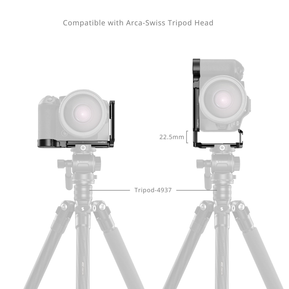 SmallRig L-Shaped Mount Plate with AirTag Slot for Canon EOS R6 Mark III / R6 Mark II 5962
