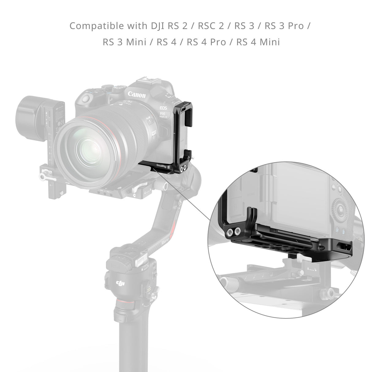 SmallRig L-Shaped Mount Plate with AirTag Slot for Canon EOS R6 Mark III / R6 Mark II 5962
