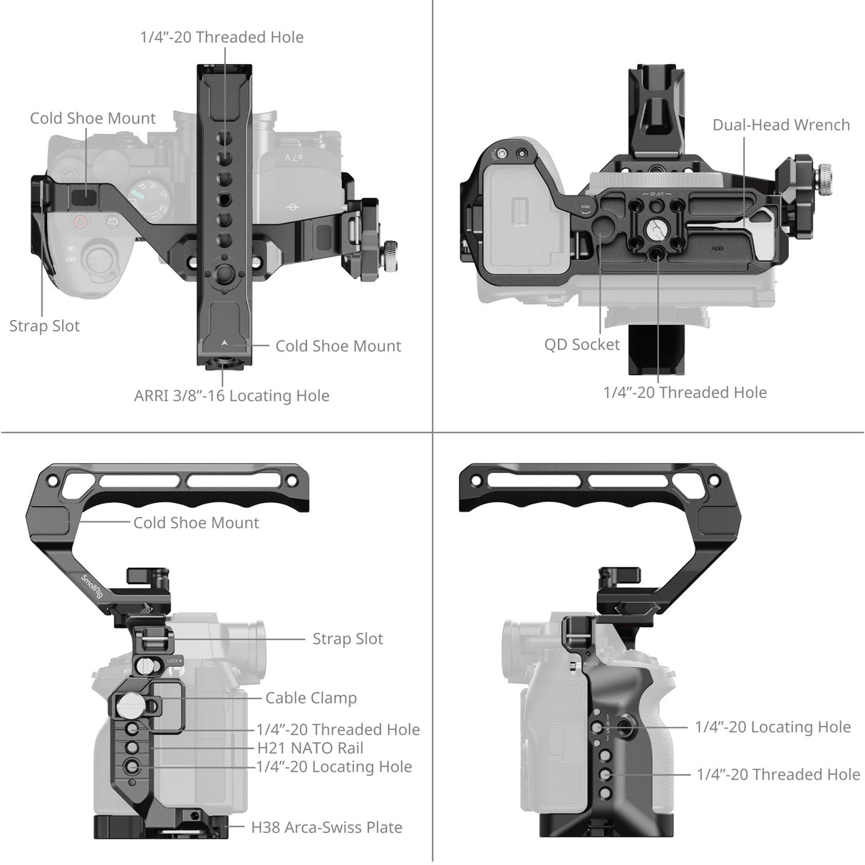 SmallRig Advanced Cage Kit for Sony Alpha 7 V / 7R V / 7 IV