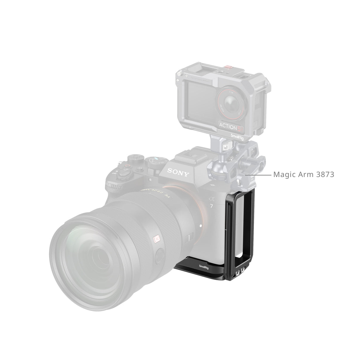 SmallRig L-Shaped Mount Plate with AirTag Slot for Sony Alpha 7 V / 7R V / 7 IV