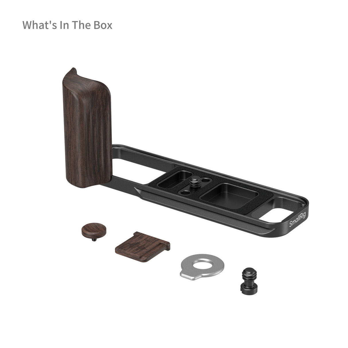 SmallRig L-Shaped Mount Plate with Wooden Handle for FUJIFILM X-E5 (Black)6237