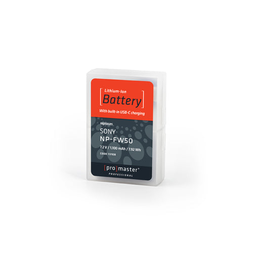 ProMaster Li-ion Battery for Sony NP-FW50 with USB-C Charging - Image 5
