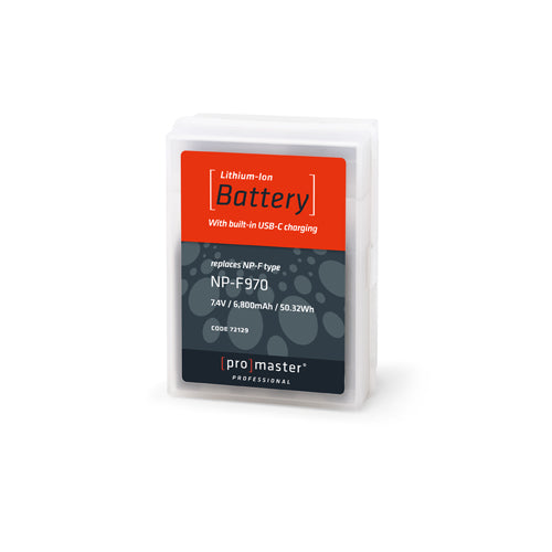 ProMaster Li-ion Battery for Sony NP-F970 with USB-C Charging - Image 5