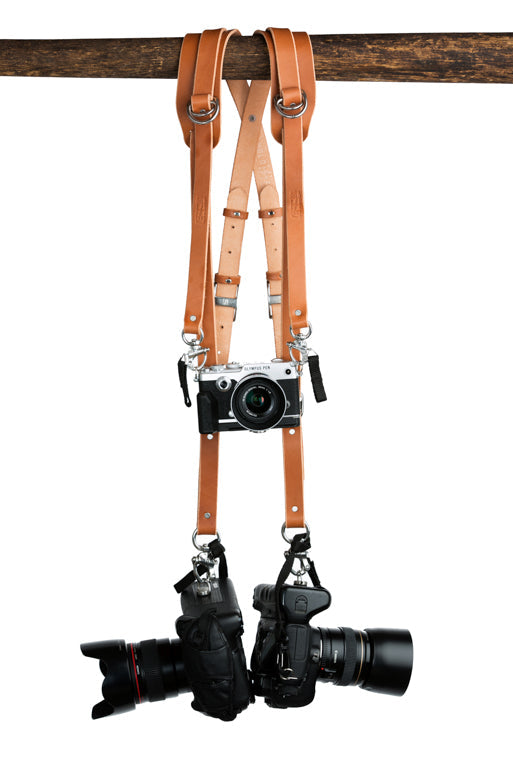 Skinny Money Maker | Thin Leather Camera Harness