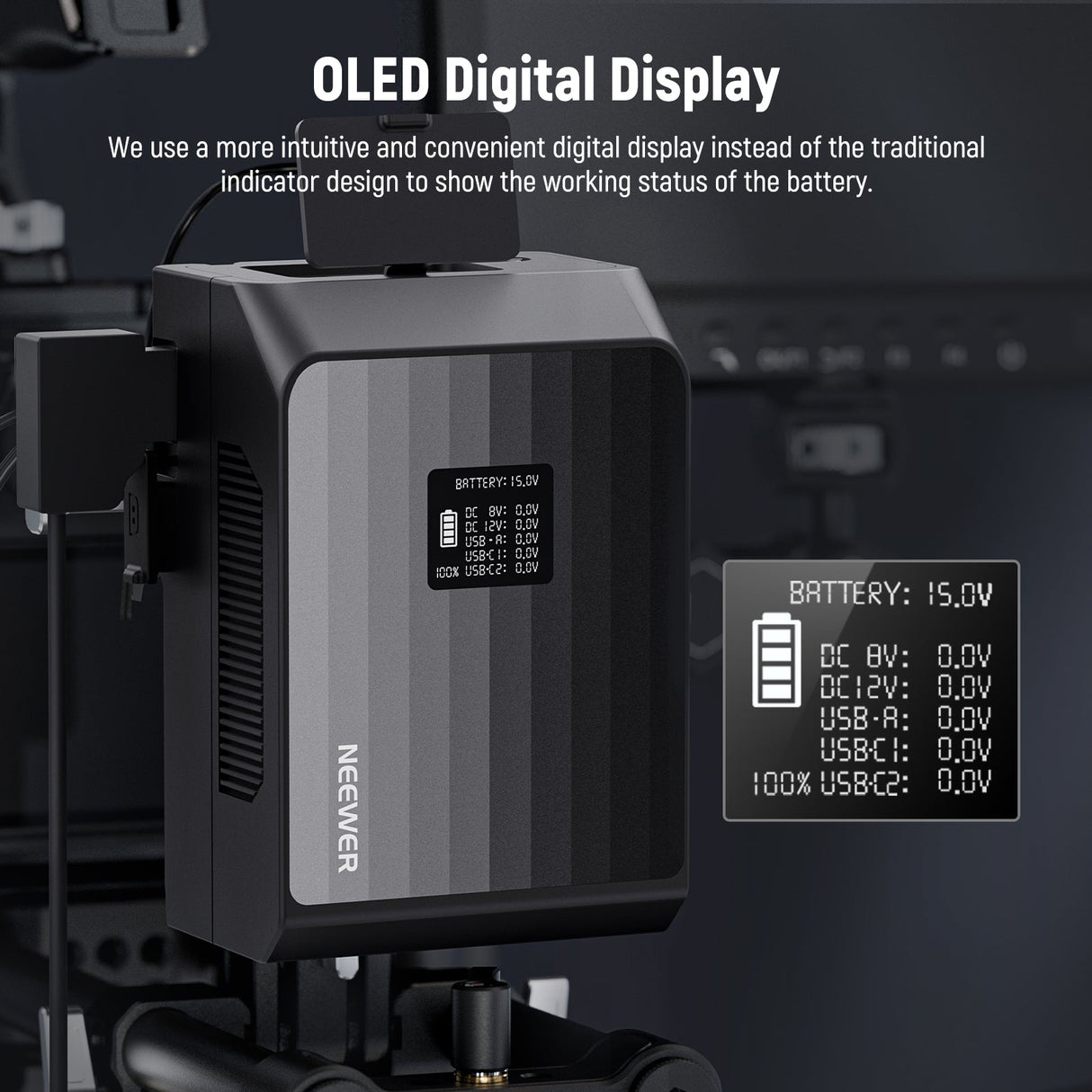 NEEWER PS099EP 6800mAh 99Wh V Mount Battery