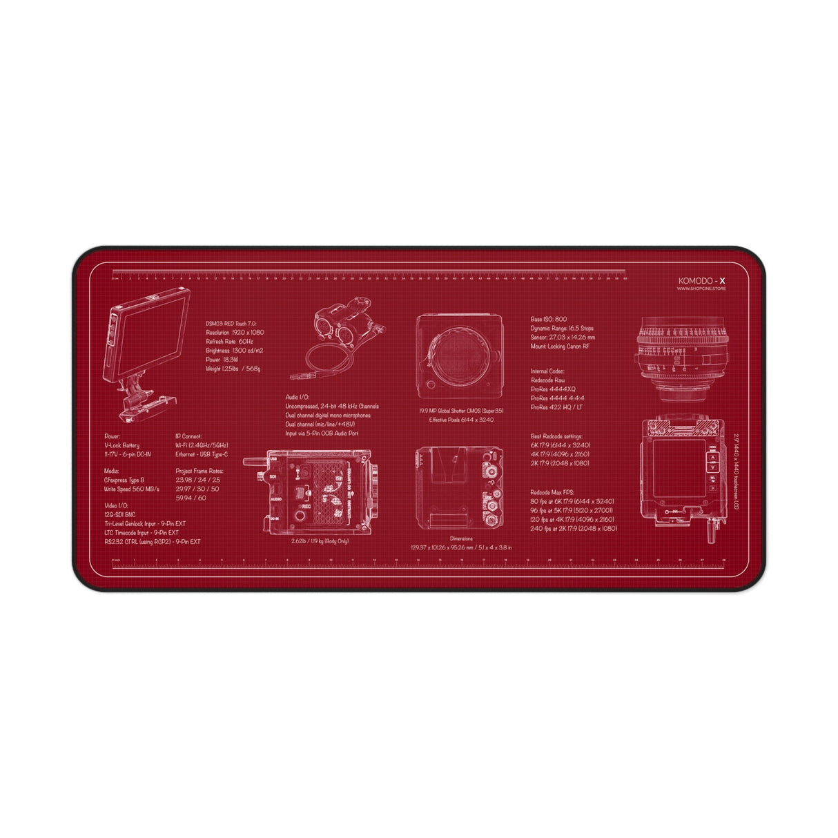 RED Komodo-X | REDprint Camera Mat