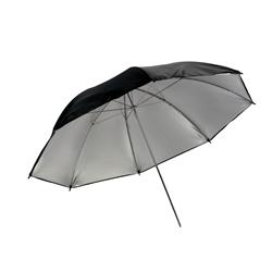 PP UMBRELLA-BLACK/SILVER-45"