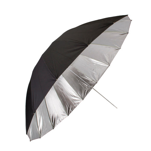 PP UMBRELLA-BLACK/SILVER-60"