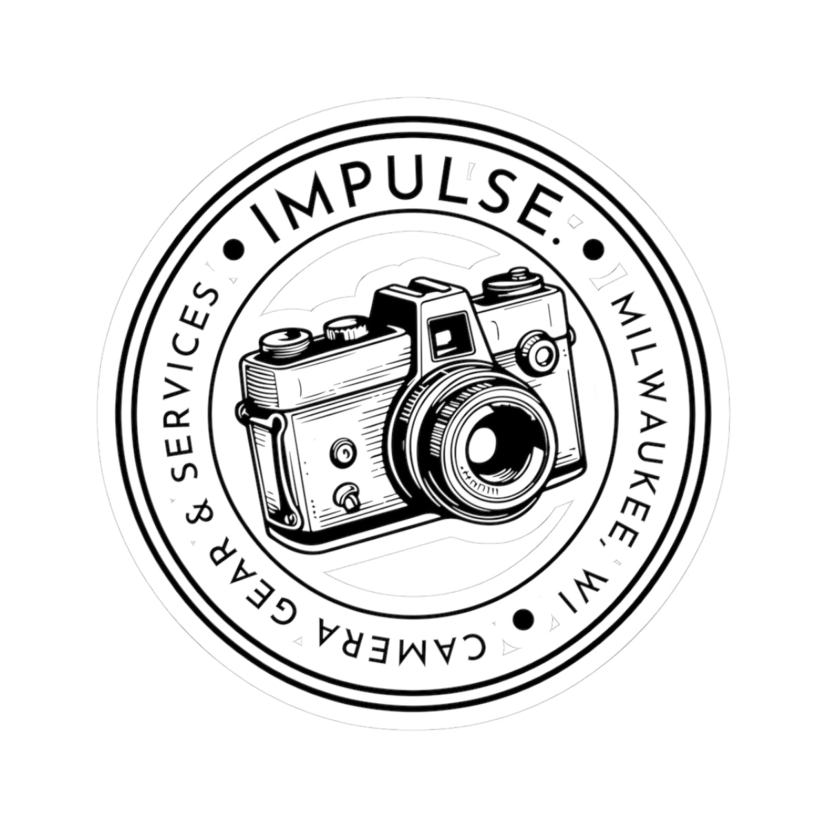 Vintage Camera Kiss-Cut Stickers – Perfect for Photography Lovers & Creative Souls