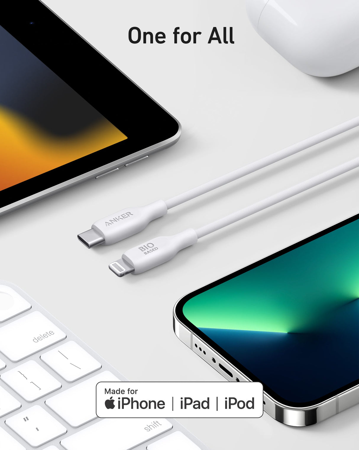 Anker 541 USB-C to Lightning Cable (Bio-Based)