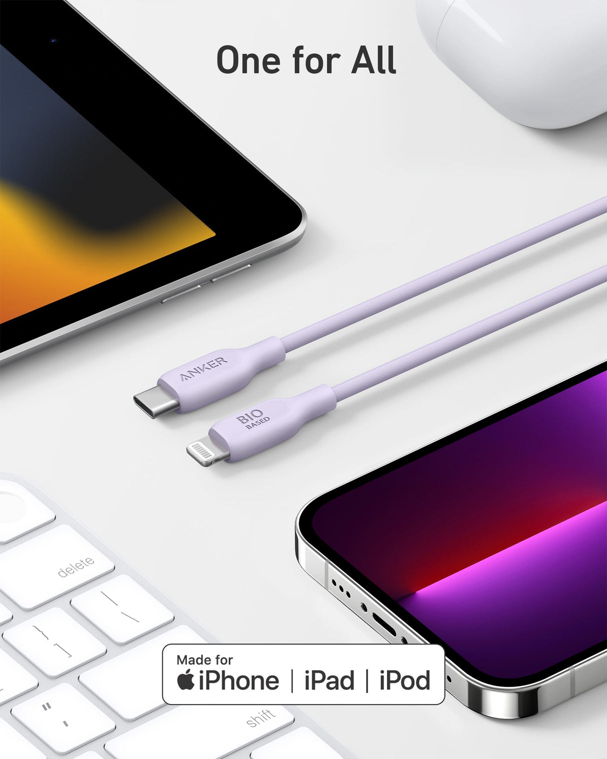 Anker 541 USB-C to Lightning Cable (Bio-Based)