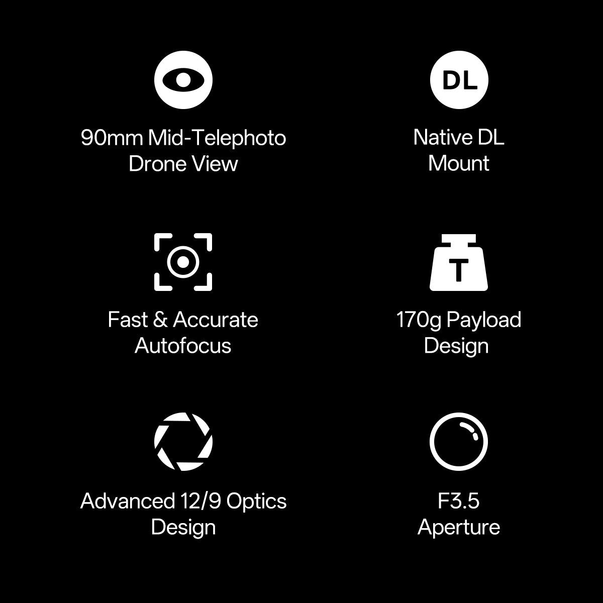 Viltrox AF 90mm F3.5 Full-Frame Lens DL Mount for DJI