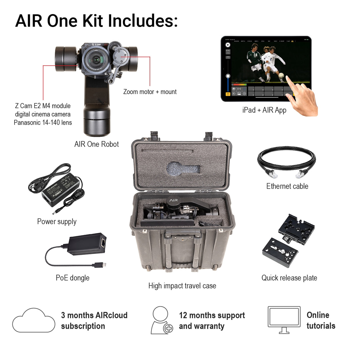 AIR One Robotic Camera Kit and REMI Production Bundle