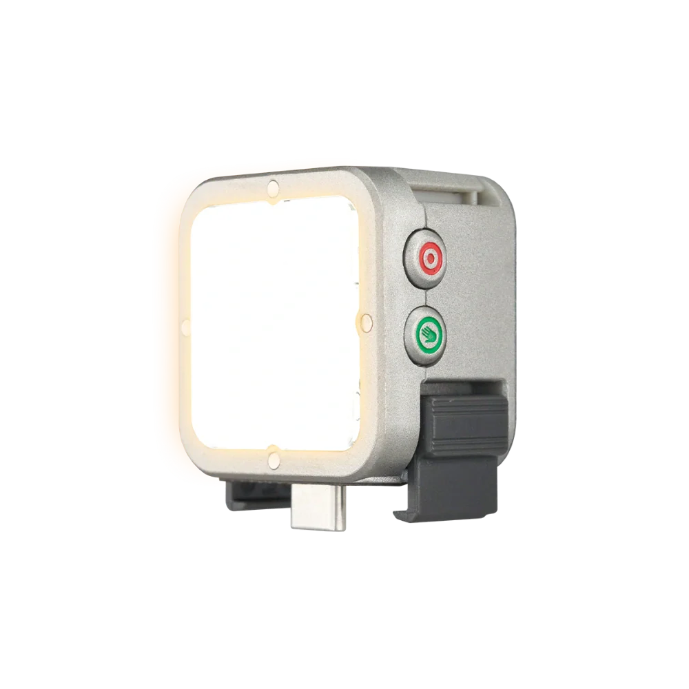 Harlowe Atom 2W Pocket LED Video Light – Camera Light for DJI Pocket 3, GoPro, Insta360 & Vlogging