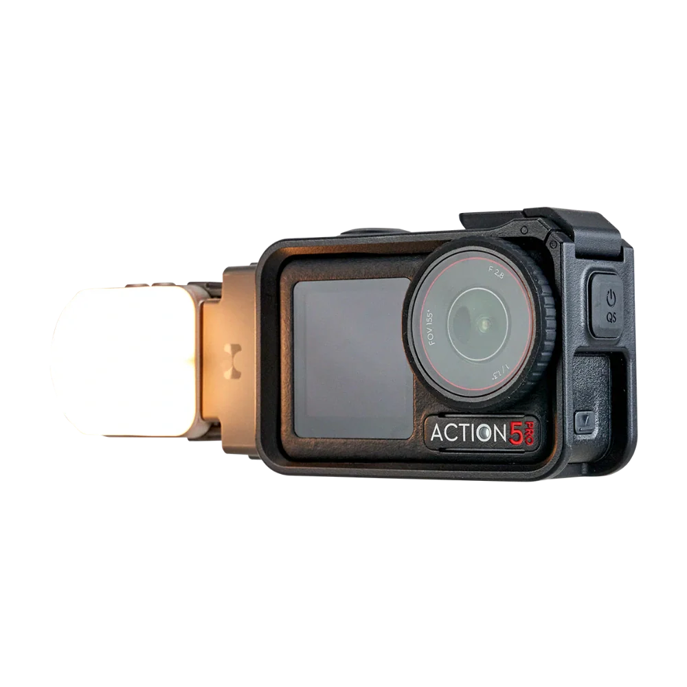 Harlowe Atom 2W Pocket LED Video Light – Camera Light for DJI Pocket 3, GoPro, Insta360 & Vlogging