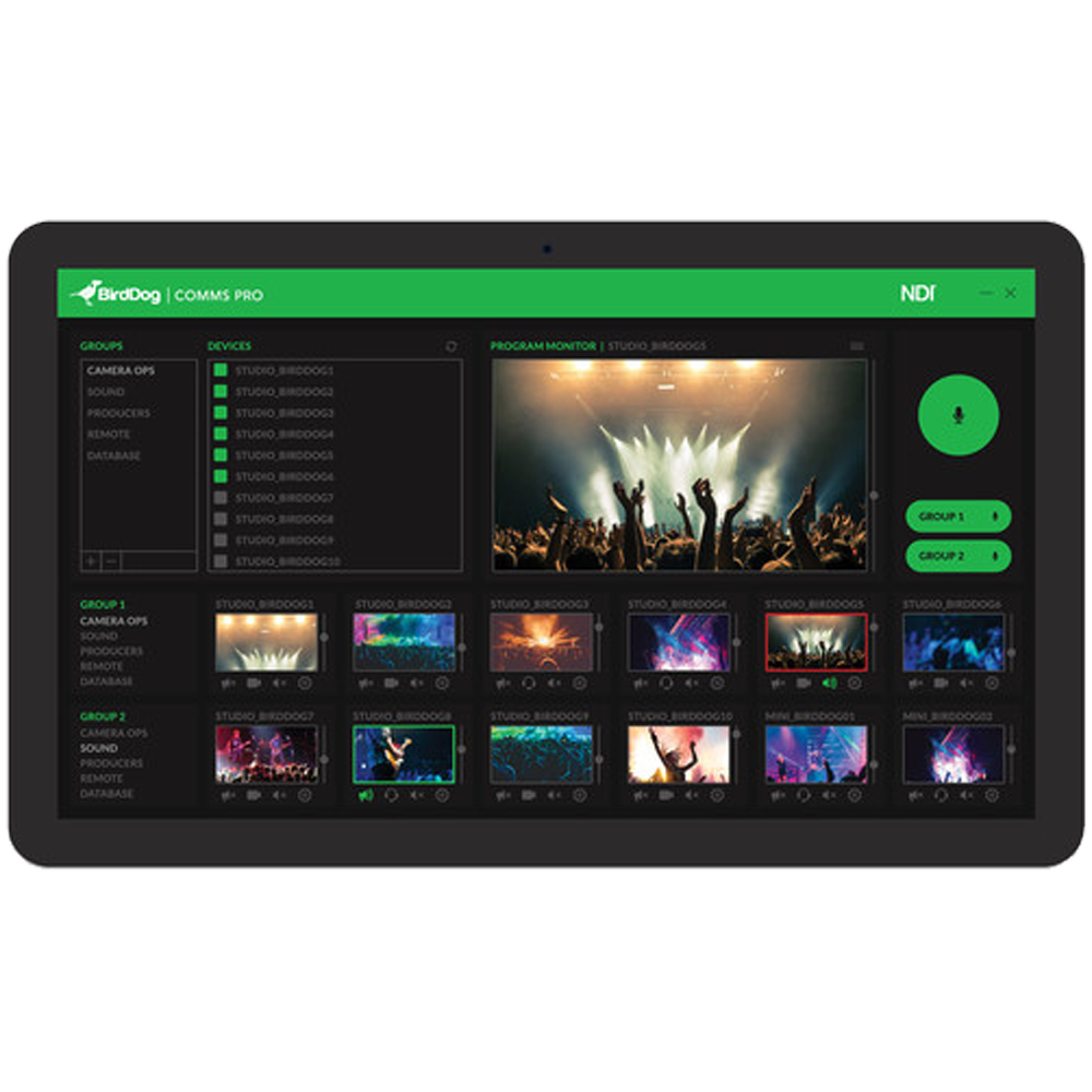 BirdDog COMMS Pro Software Application