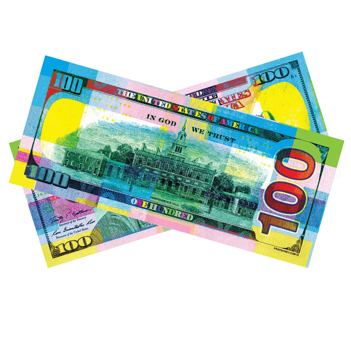 $100 Chroma Colored Bills