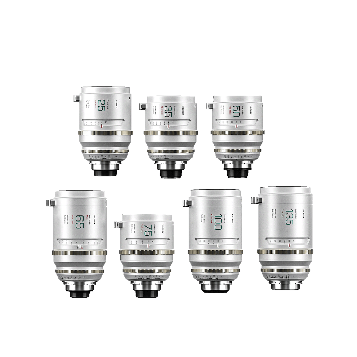 Viltrox EPIC Maestro 25mm/35mm/50mm/65mm/75mm/100mm/135mm 1.33X PL Full-Frame Anamorphic Cine Lens Set