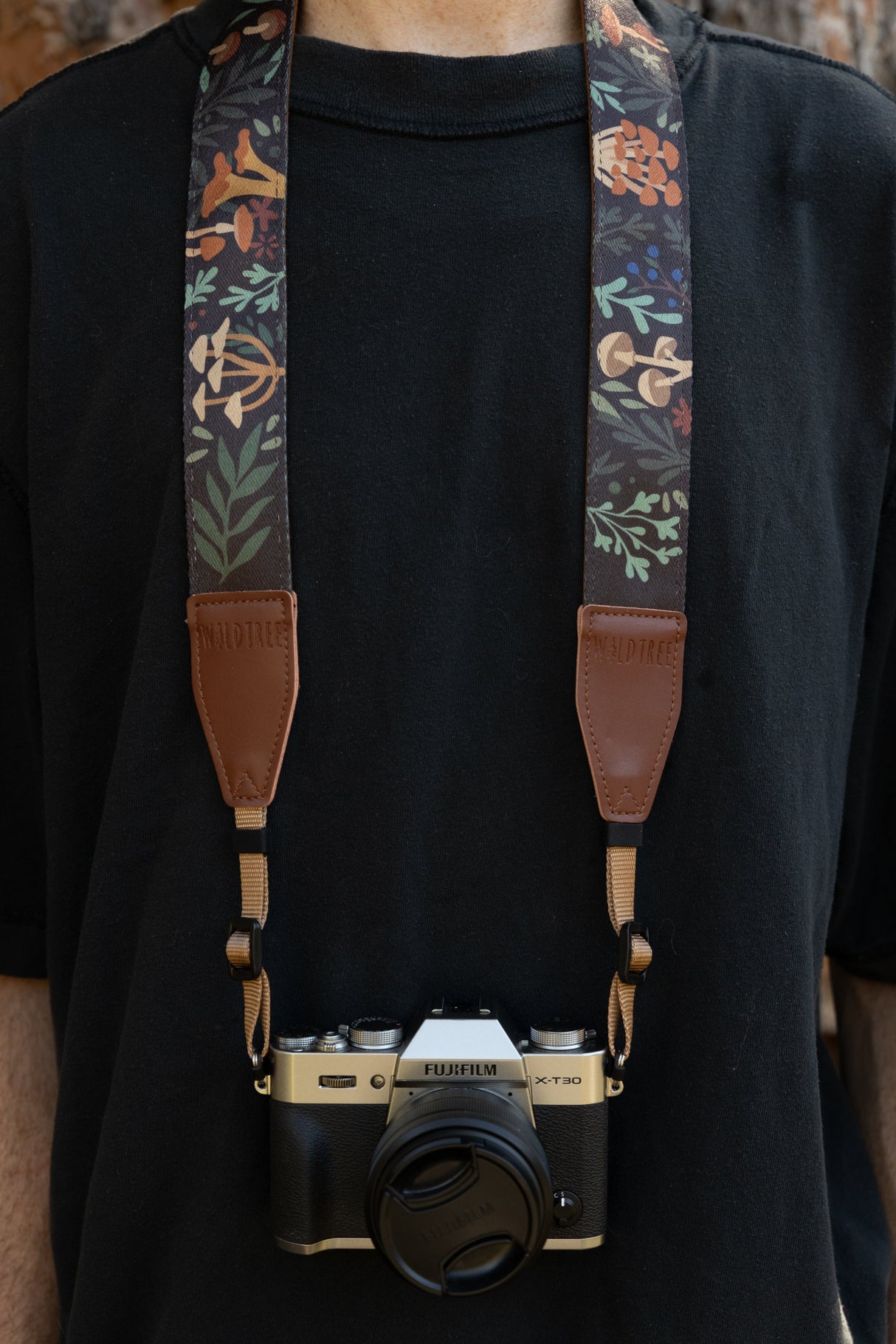 Forest Foliage Camera Strap