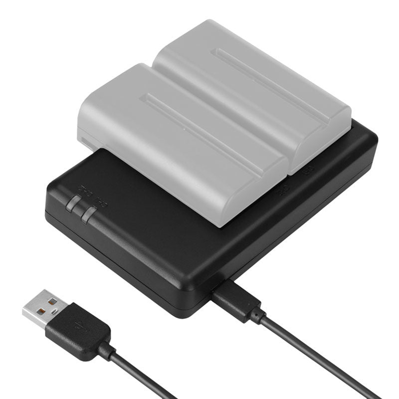 Dual-Slot Charger for NP-F970/750/550 Batteries