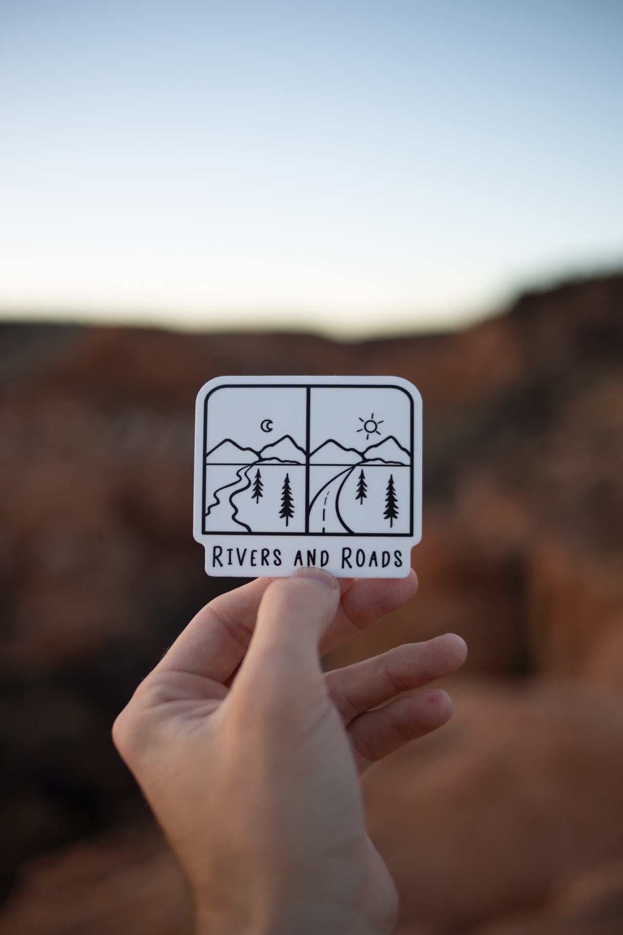 Rivers and Roads Sticker