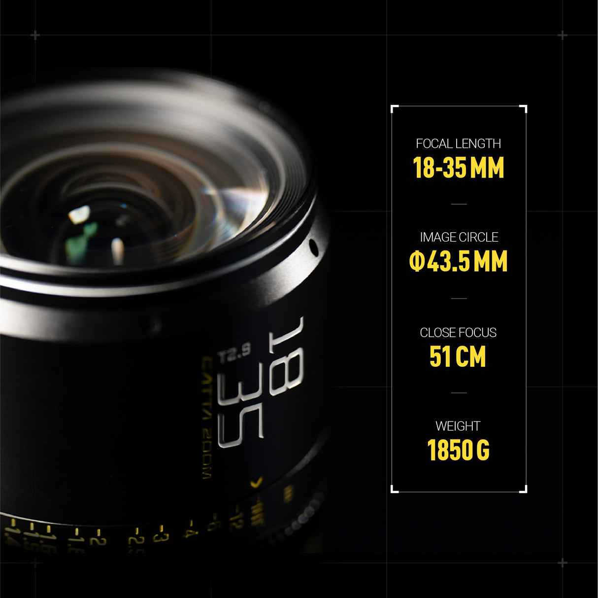 Catta Ace 18-35|35-80|70-135 mm FF|T2.9-22 Full Frame