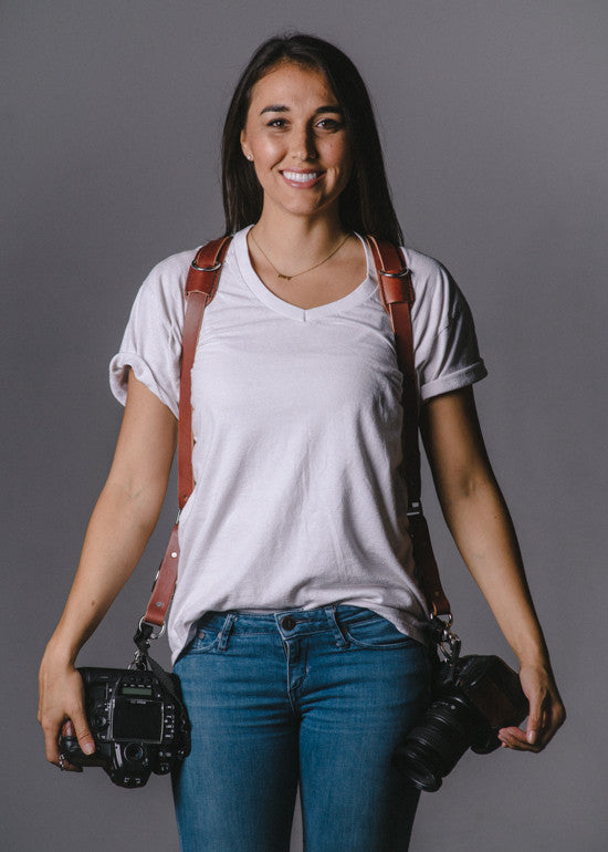 Skinny Money Maker | Thin Leather Camera Harness