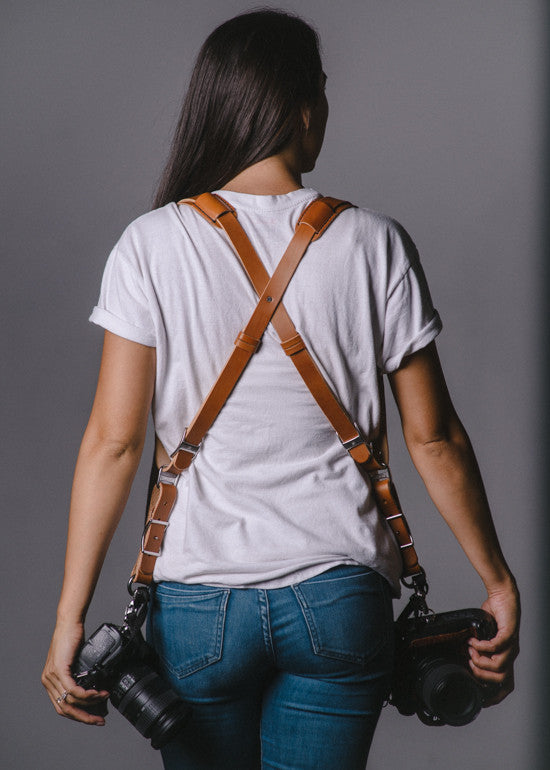 Skinny Money Maker | Thin Leather Camera Harness