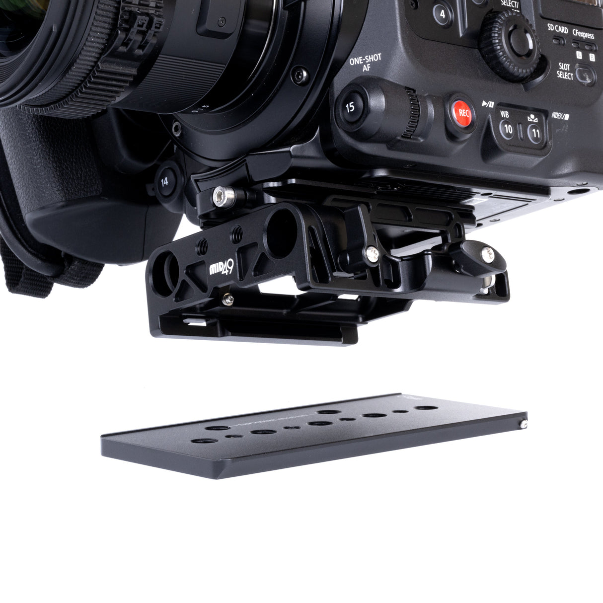 Baseline 15mm LW For Canon C400, C300 MK III, C500 MK II, C200, C200B, C700 / Blackmagic Pocket 6K / Kinefinity MAVO Mark 2 Baseplate