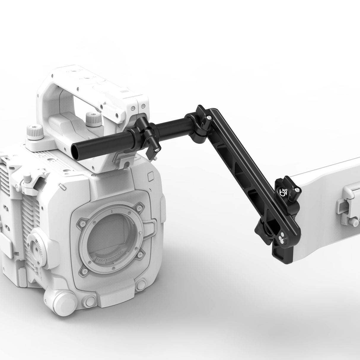 Canon 1/4-20 Striped Rosette 15mm Rod Clamp