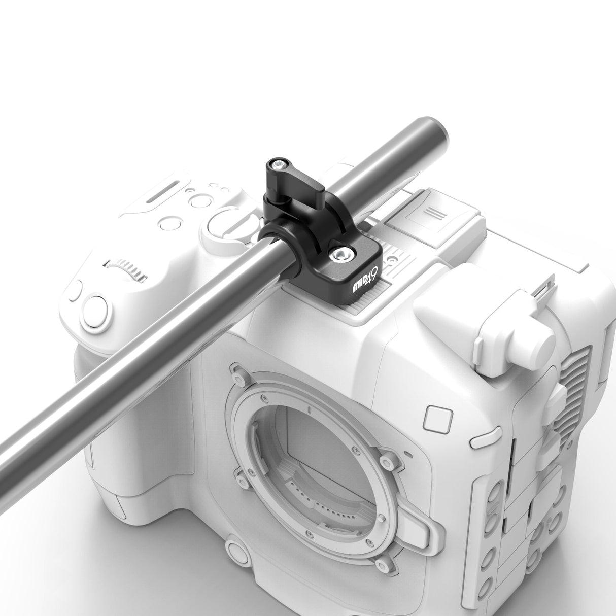 Canon 1/4-20 Striped Rosette 15mm Rod Clamp