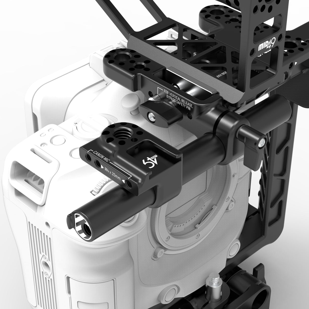 15mm Rod to Hot Shoe / Canon Mic Mount