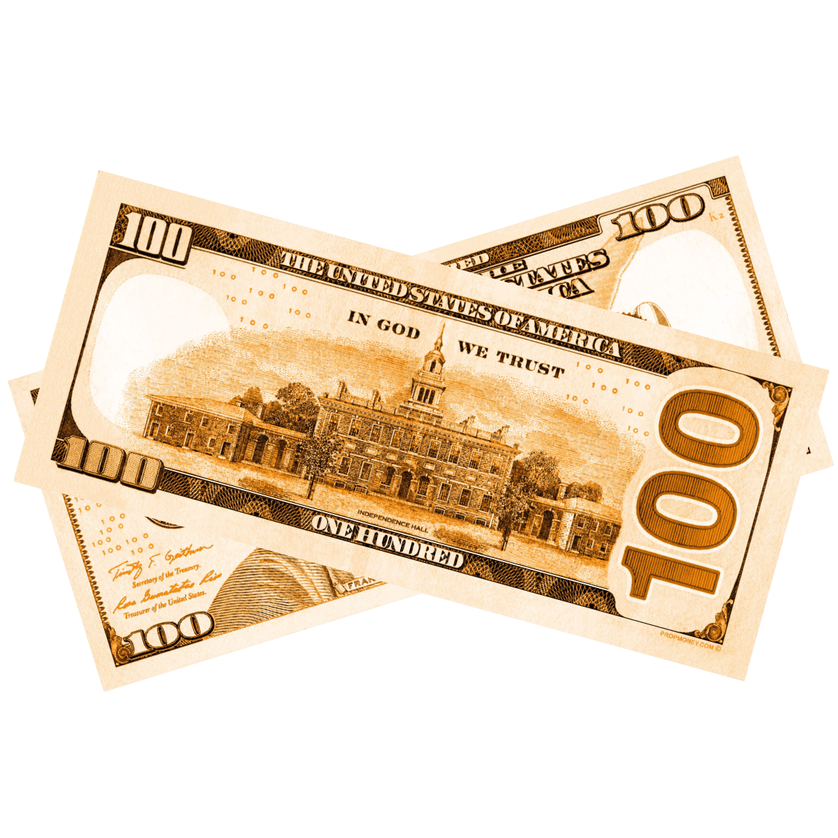 100x $100 New Series Orange Bills