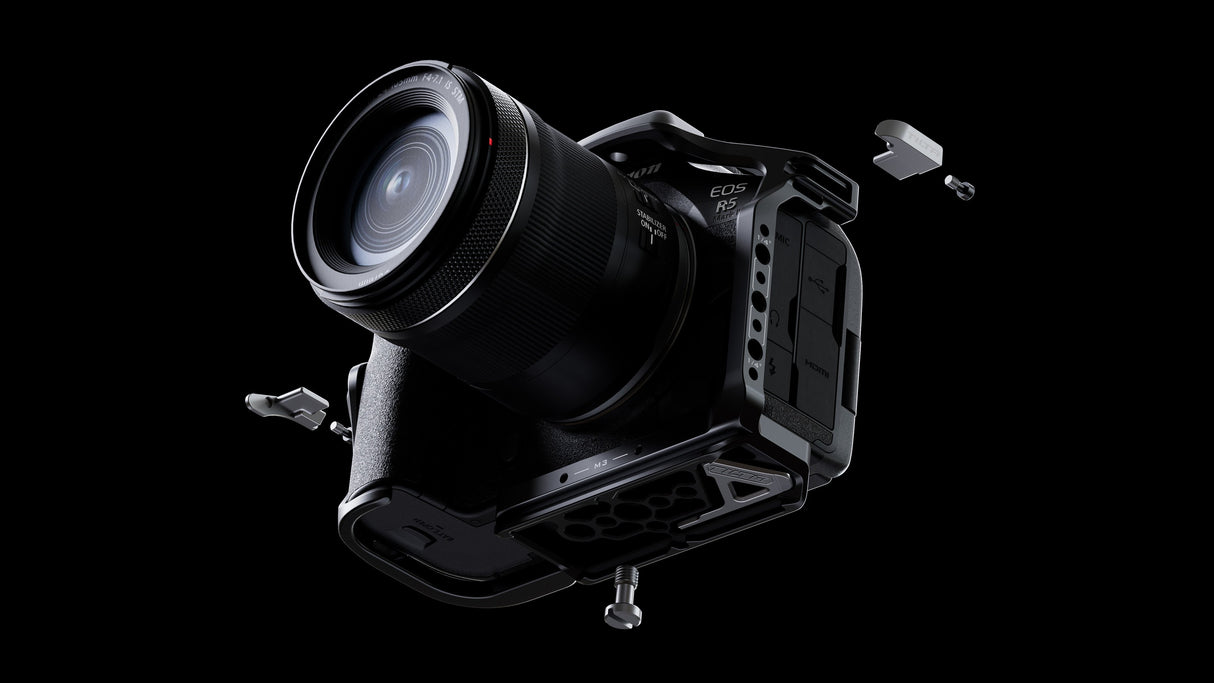 Half Camera Cage for Canon R5 Mark II – Black