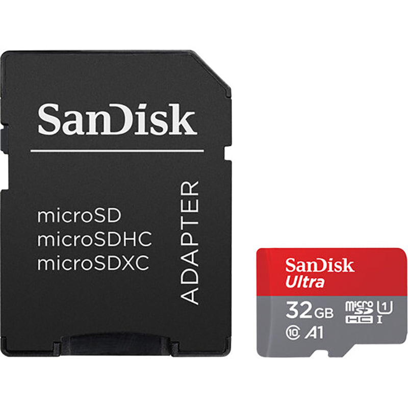 SanDisk Ultra microSDHC Memory Card C10 UHS U1 A1 Card W/Adapter 32GB