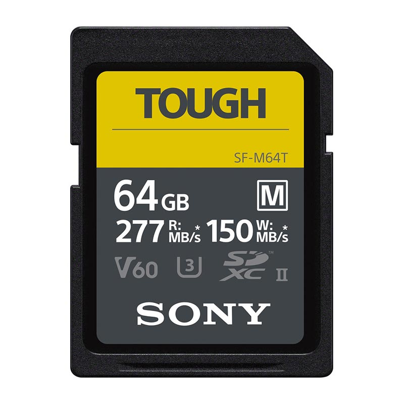 Sony Memory Card SF-M64/T1 UHS-II SD TOUGH CL10 U3 64GB
