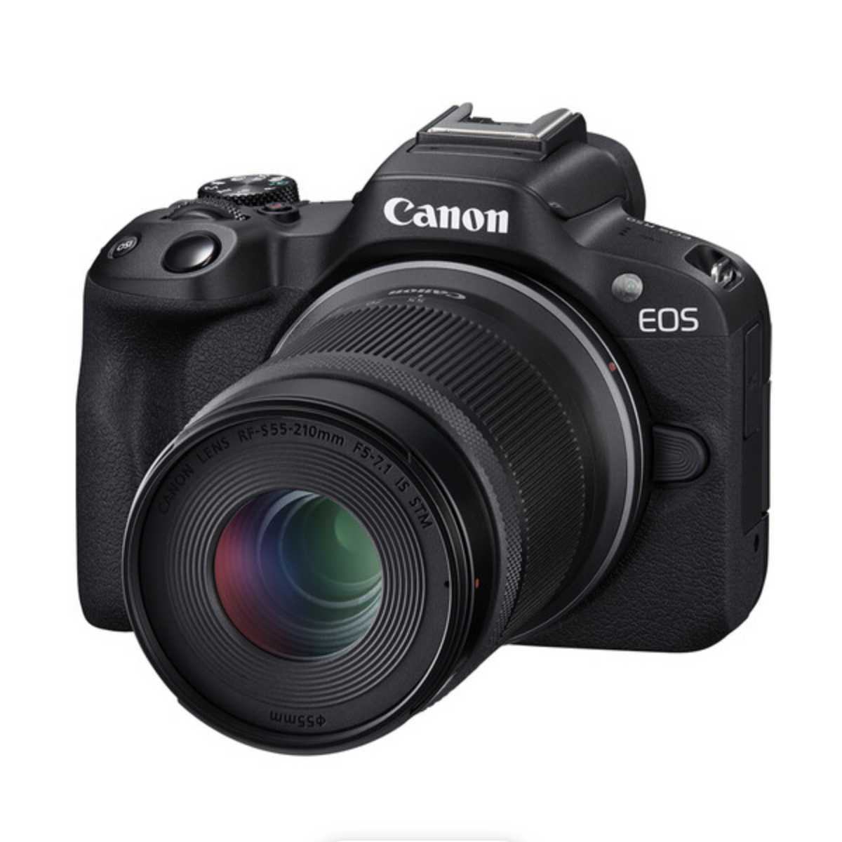 Canon EOS R50 Mirrorless Camera with RF-S 18-45mm f/4.5-6.3 IS STM Lens & RF-S 55-210mm f/5-7.1 IS STM Lens (Black)