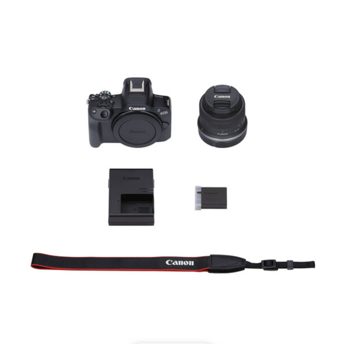 Canon EOS R50 Mirrorless Camera with RF-S 18-45mm f/4.5-6.3 IS STM Lens (Black)