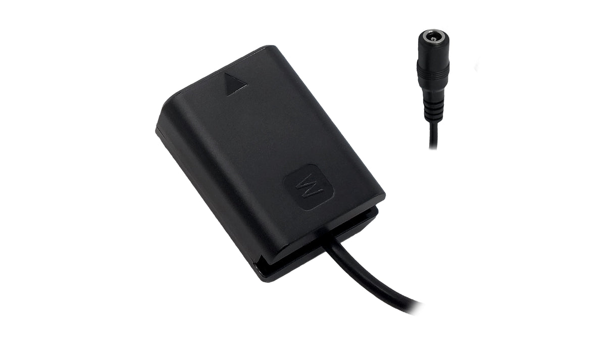 Sony NP-FW50 (A6/A7 Series) Dummy Battery to 5.5/2.5mm DC Female Cable