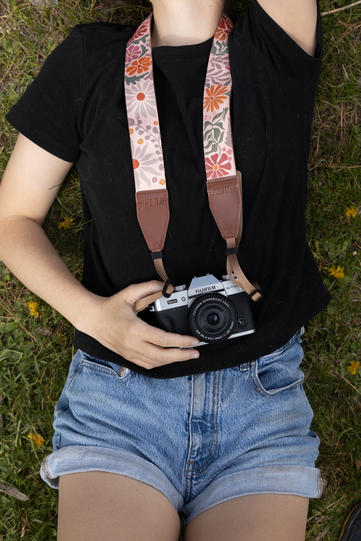 Sunset Floral Camera Strap