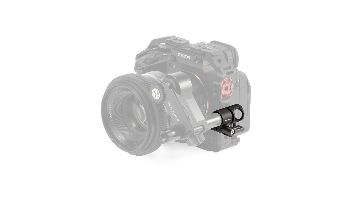 15mm Rod Holder to Dual 1/4″-20 Adapter – Black